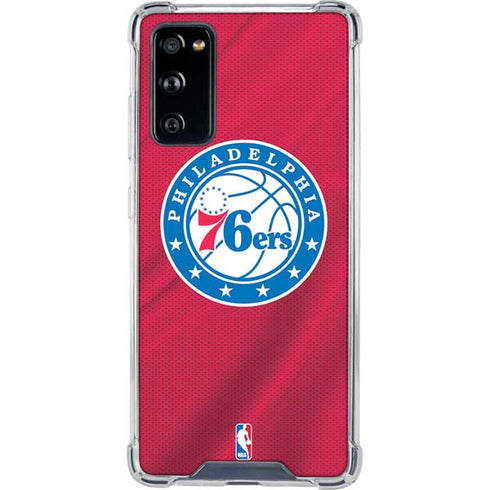 NBA Philadelphia 76ers Jersey Galaxy S20 FE Clear Case